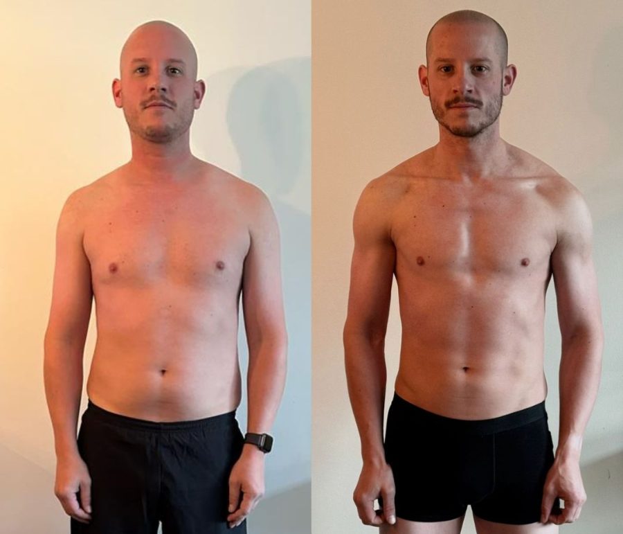 Client before and after transformation