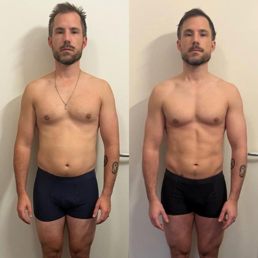 Client before and after transformation