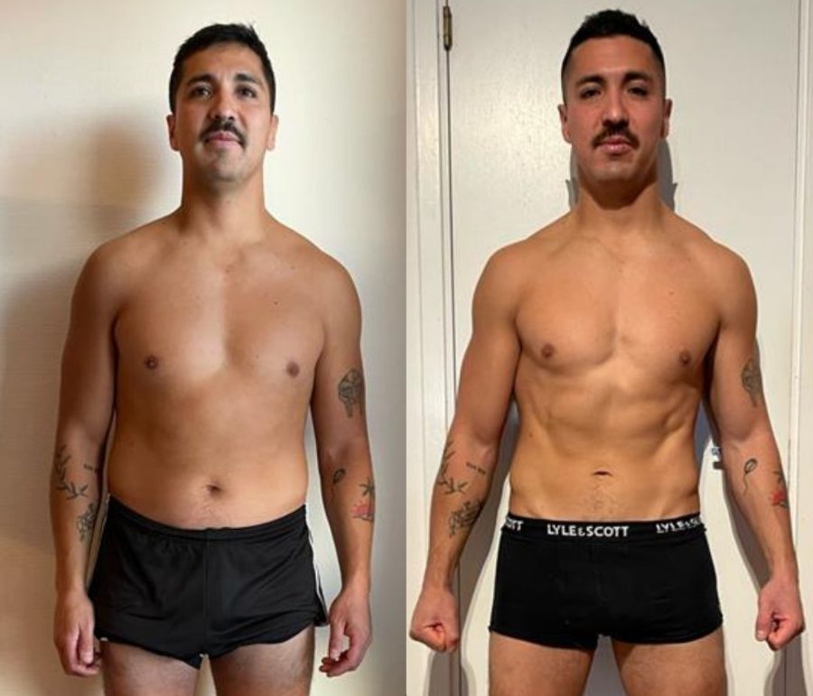 Client before and after transformation